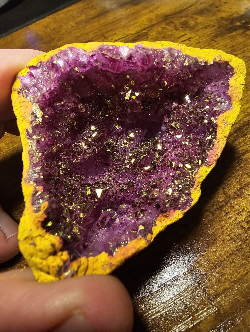 Purple Amethyst Geode Decorative Accent